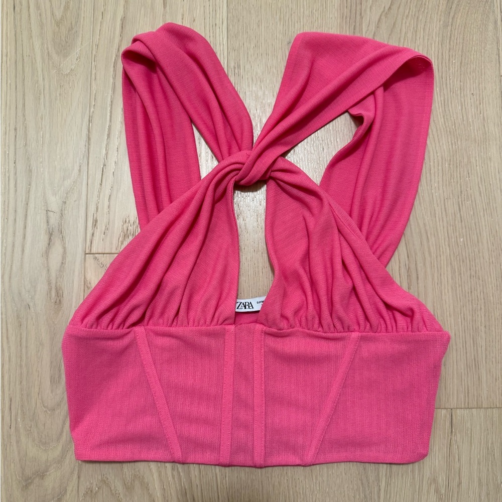 Zara halter crop top
